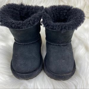 Black toddler bow UGG  BOOTS